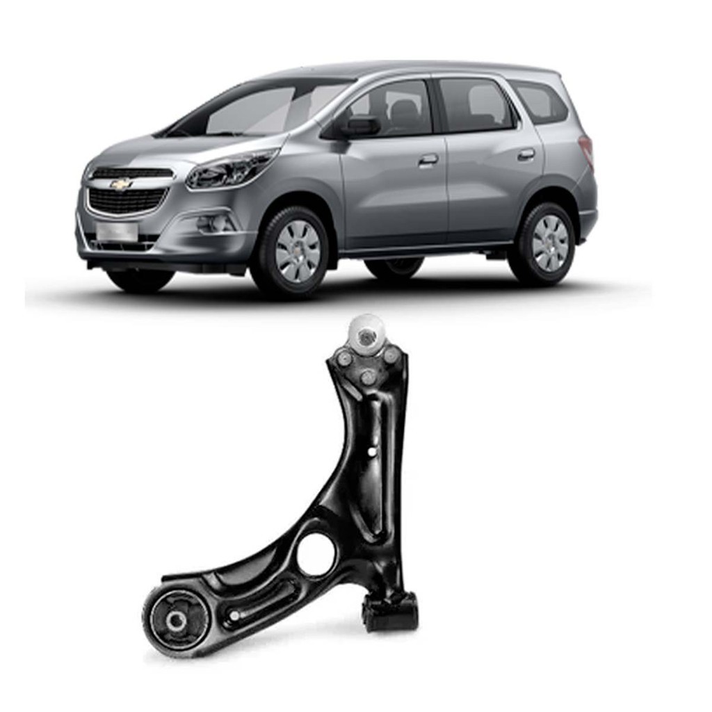 Bandeja Suspensão Chevrolet Spin 2012 A 2018 Lado Esquerdo Completo com Pivô e Buchas Novas