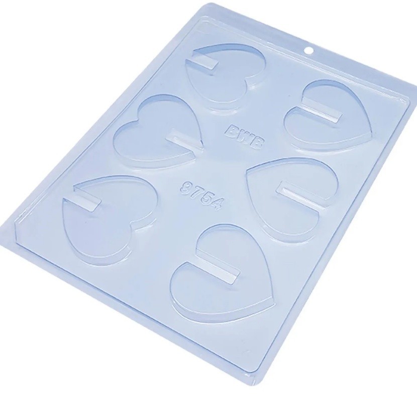 Forma Simples Coração Montado CÓD9754 - Em Acetato BWB
