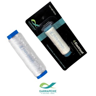 Linha Elástica Garra Peixe Extra Fina Atrativa para Amarrar Iscas - 100mts Branco em Oferta na Shopee