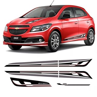 Faixa Onix Effect Vermelho Adesivo Capô Lateral E Traseira Genérico em Oferta na Shopee