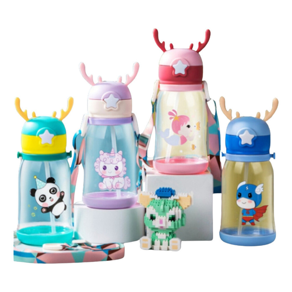 Garrafa De Água Infantil Com Desenho Alce Portátil Criança envio express