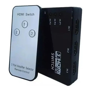 Switch Divisor Hd Hub Hdmi 1.4 Splitter Com Controle