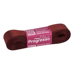 Fita de Cetim 22mm nº5 - 10m Cor 1383 Terra - 1 unidade - Fitas Progresso - Rizzo