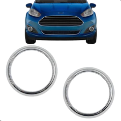 Par Aro Aplique Moldura Milha New Fiesta 2014 2015 2016