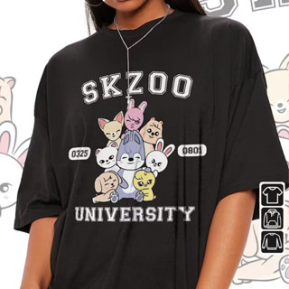 Camisa Camiseta Básica T-shirt Unissex Algodão Stray Kids Kpop SKZOO anime ! !! em Oferta na Shopee