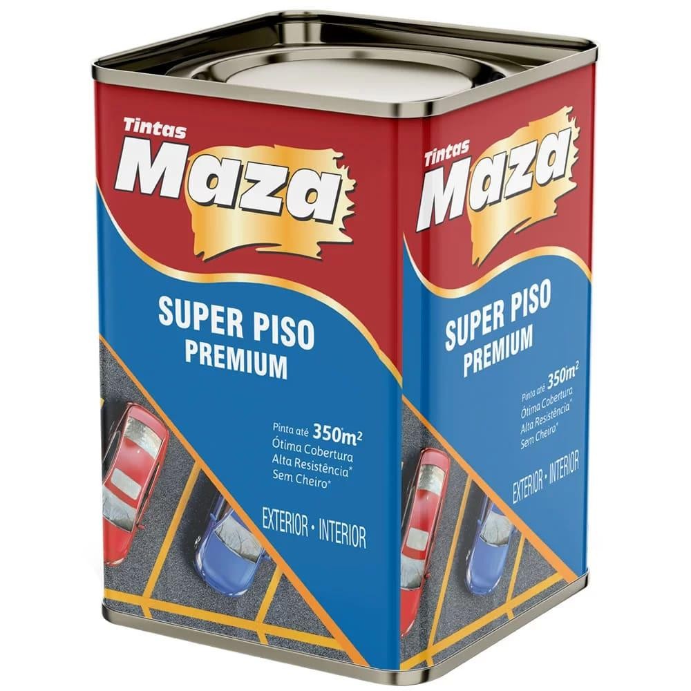 Tinta Piso Cimento Cobre Fissuras Super Resistente Maza Lata 18L Rende muito Sem