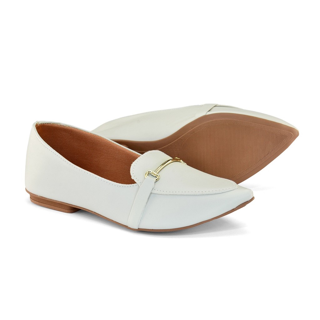 Sapato Sapatilha  Mocassim Feminino Bico Fino Super confortável e Macio para  trabalho Social e Casual.