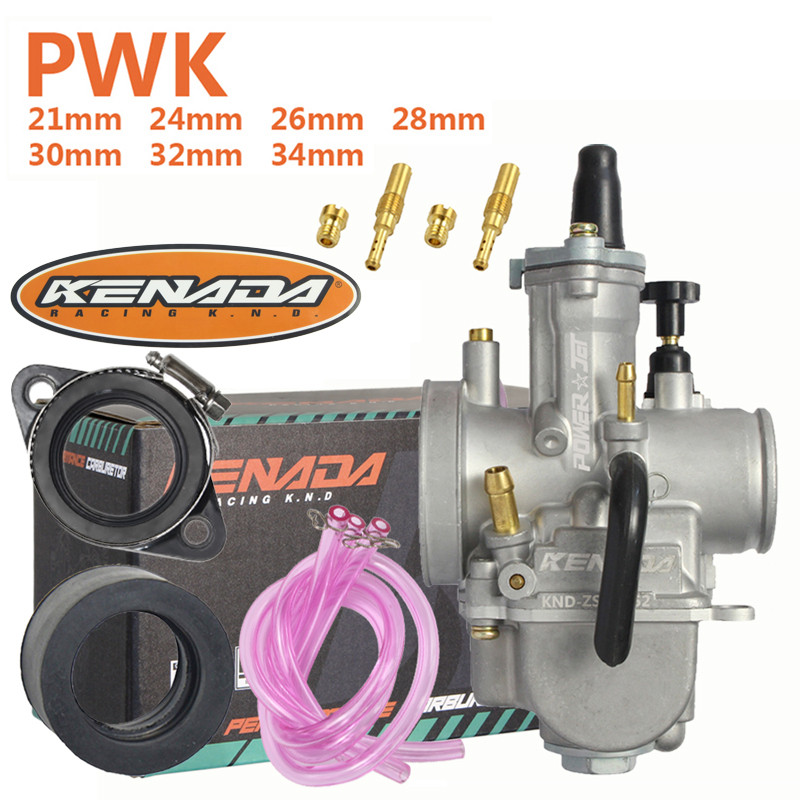 Carburador Koso Pwk Guilhotina Competição  Powerjet 24/26/28/30/32/34mm Cabo Biz100 Biz125 Xt225 Ttr230 Cg150 Cg125