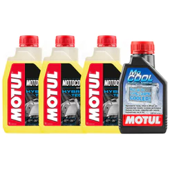 KIT 3 LITROS MOTOCOOL EXPERT HYBRID TECH + MOTUL MOCOOL 500ml