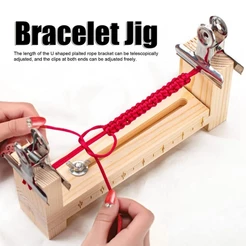 Paracord Gabarito Pulseira Fabricante U Forma Escala DIY Mão Tricô Trança Ferramenta
