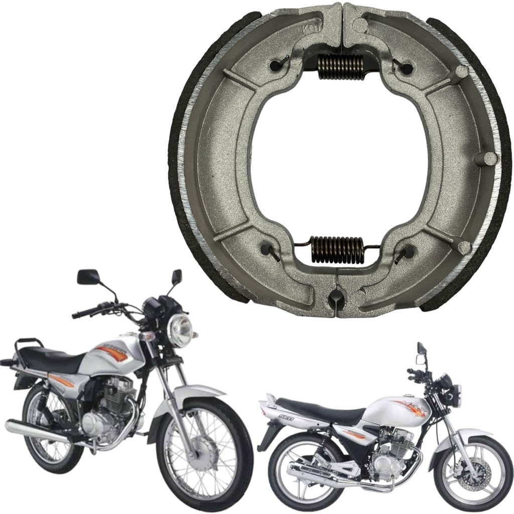 PATINS DE FREIO TRASEIRO LONA SUNDOWN HUNTER MAX 125 SE 2003 2004 2005 2006 2007 2008 2009 2010 2011