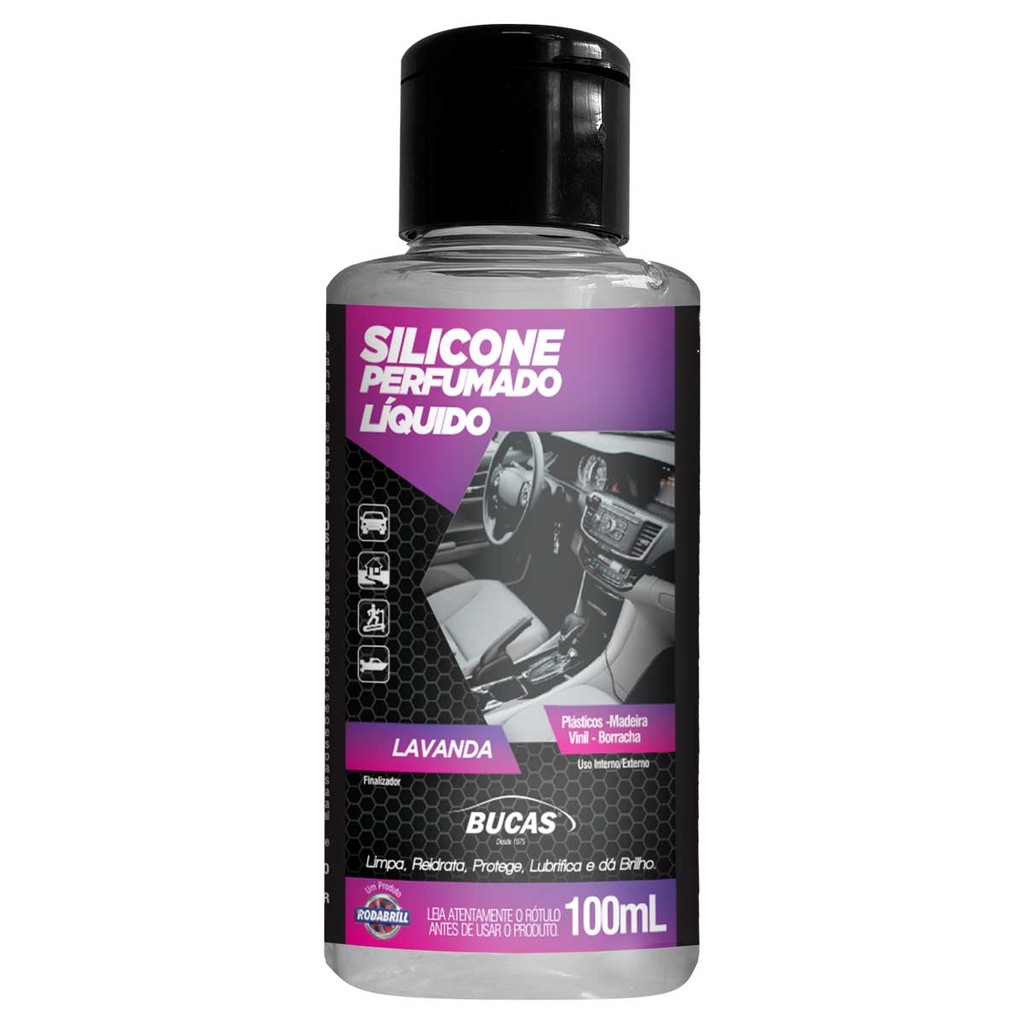 Silicone Líquido Lavanda Bucas 100ml Rodabrill