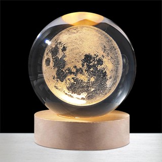 Luz Noturna De Bola De Cristal Com LED em Oferta na Shopee