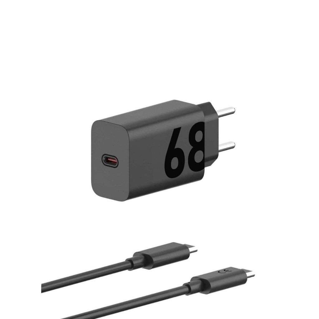 carregador l turbo Duo com cabo usb-c type c  68W