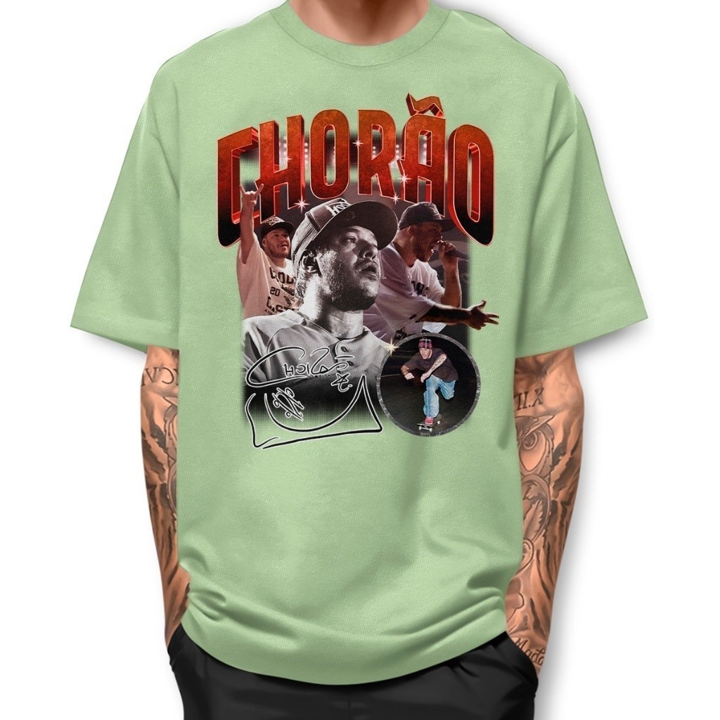 Camiseta  Chorão Skate Basica Street WEAR Algodao Camisa BJ2