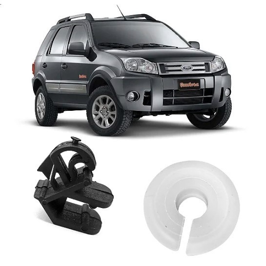 Kit Presilha Fixação Haste Vareta Capô Scort Ecosport Fiesta