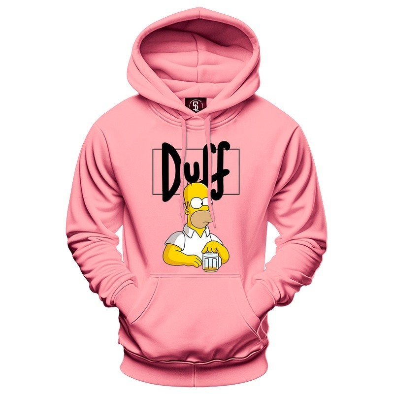 Moletom Canguru Unissex Estampado Os Simpsons Homer Berr Duff Estilo Canguru Com Capuz Envio Imediato A Pronta Entrega!