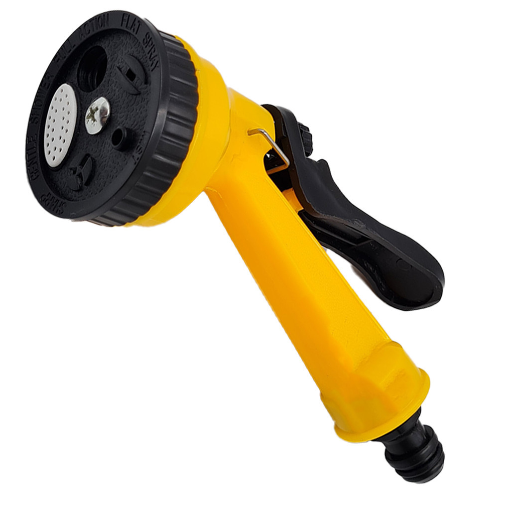 Esguicho Bico Para Mangueira Jato Com 5 Funções Conector 1/2" Engate Rápido Com Trava