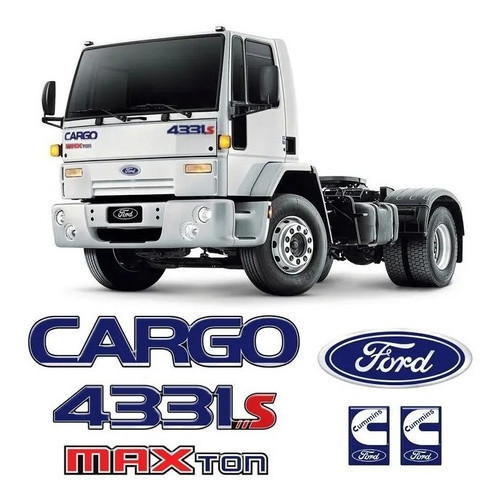 Emblema Adesivos Ford 4331s Cargo Maxton Cummins Caminhão