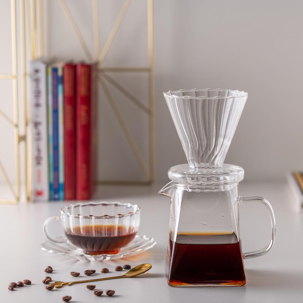 Cafeteira e Filtro Borossilicato de Vidro Incolor - Wolff
