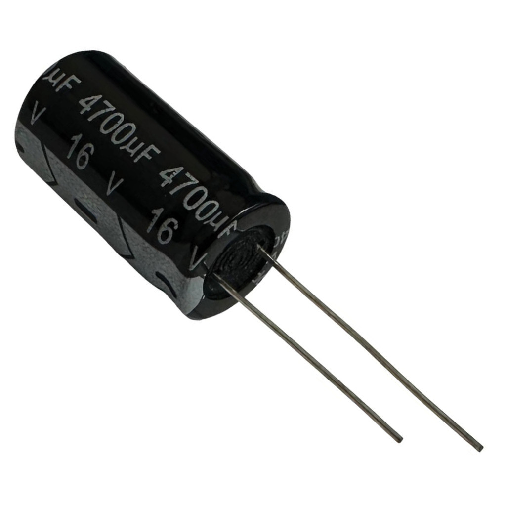KIT 5 PÇS - CAPACITOR ELETROLITICO 4700X16V - 4700UF X 16V