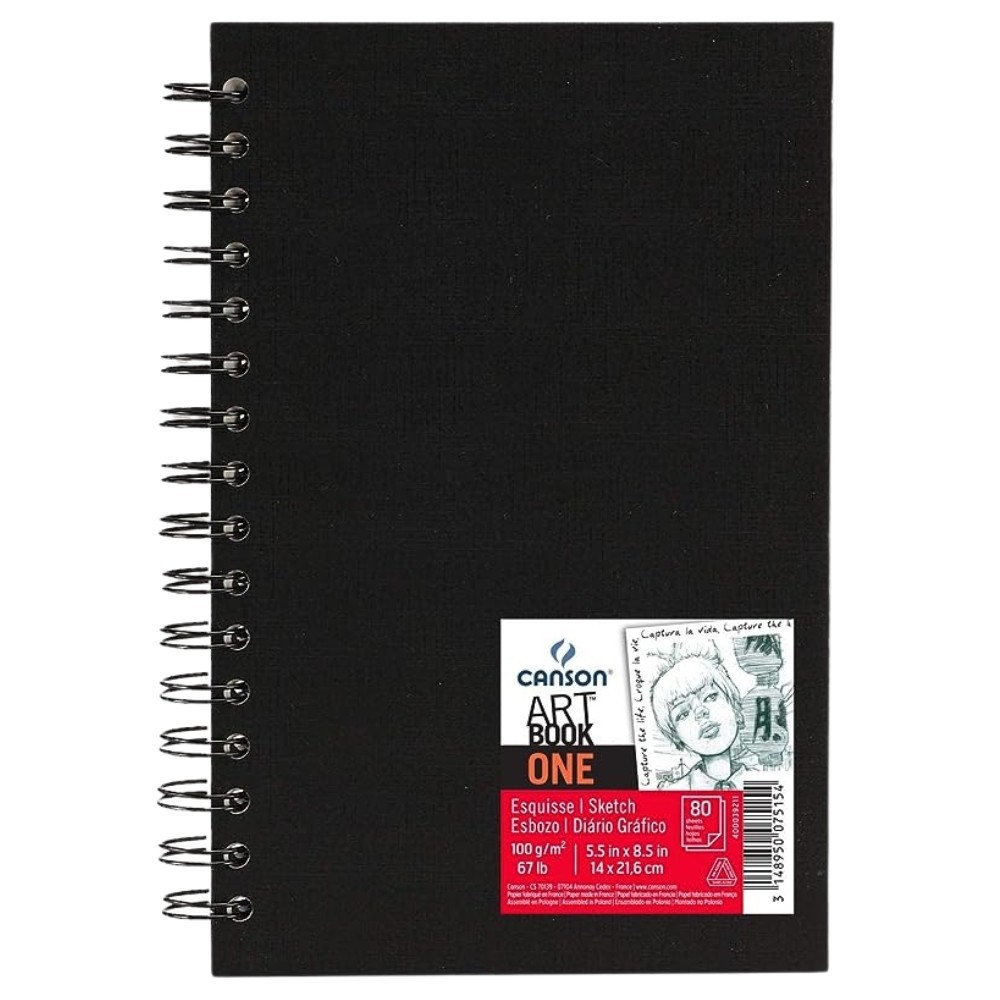 SketchBook A5 Simply Daler Rowney Espiral 100g Canson Com 54 Folhas em Oferta na Shopee