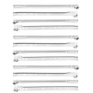 Kit 6 Corrediça Trilho Branca Gaveta 350mm 35cm Extra 3 Par em Oferta na Shopee