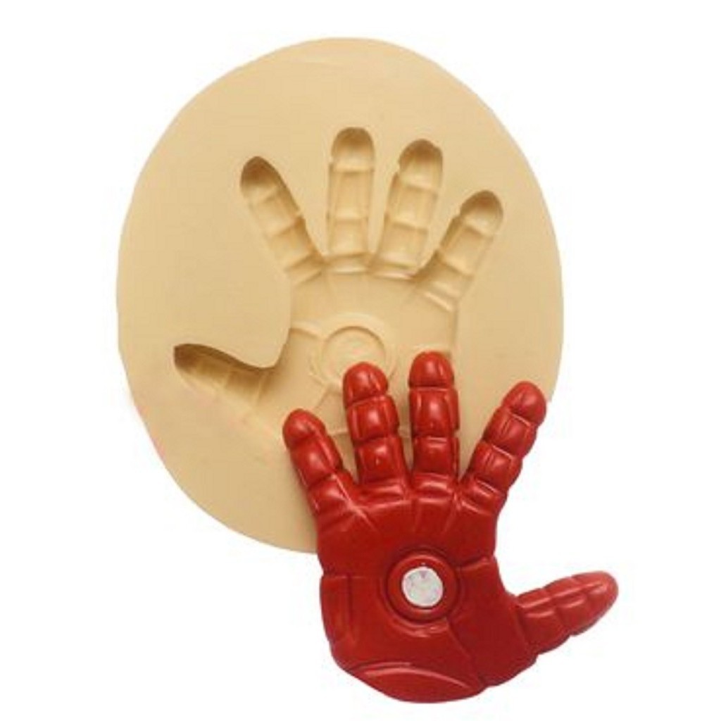 MOLDE DE SILICONE MÃO HOMEM DE FERRO em Oferta na Shopee