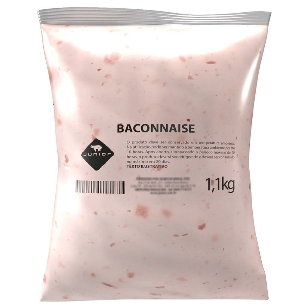 Maionese de Bacon Baconnaise Junior Molho Lanche Pouch 1,1Kg em Oferta na Shopee