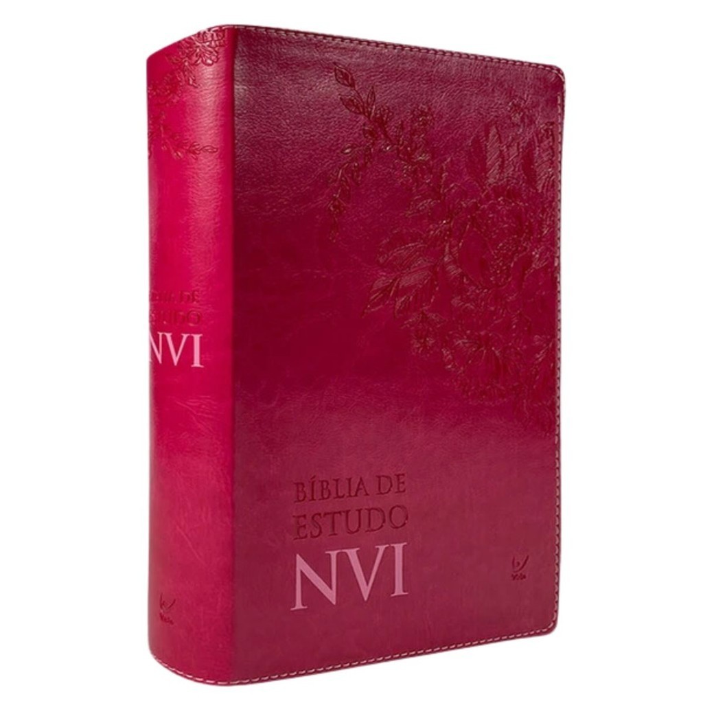 Bíblia de Estudo | Com Mapas e Concordância | NVI | Capa Luxo Pink · foto 2