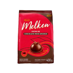 Chocolate Meio Amargo Gotas - 400g - 1 unidade - Melken - Rizzo