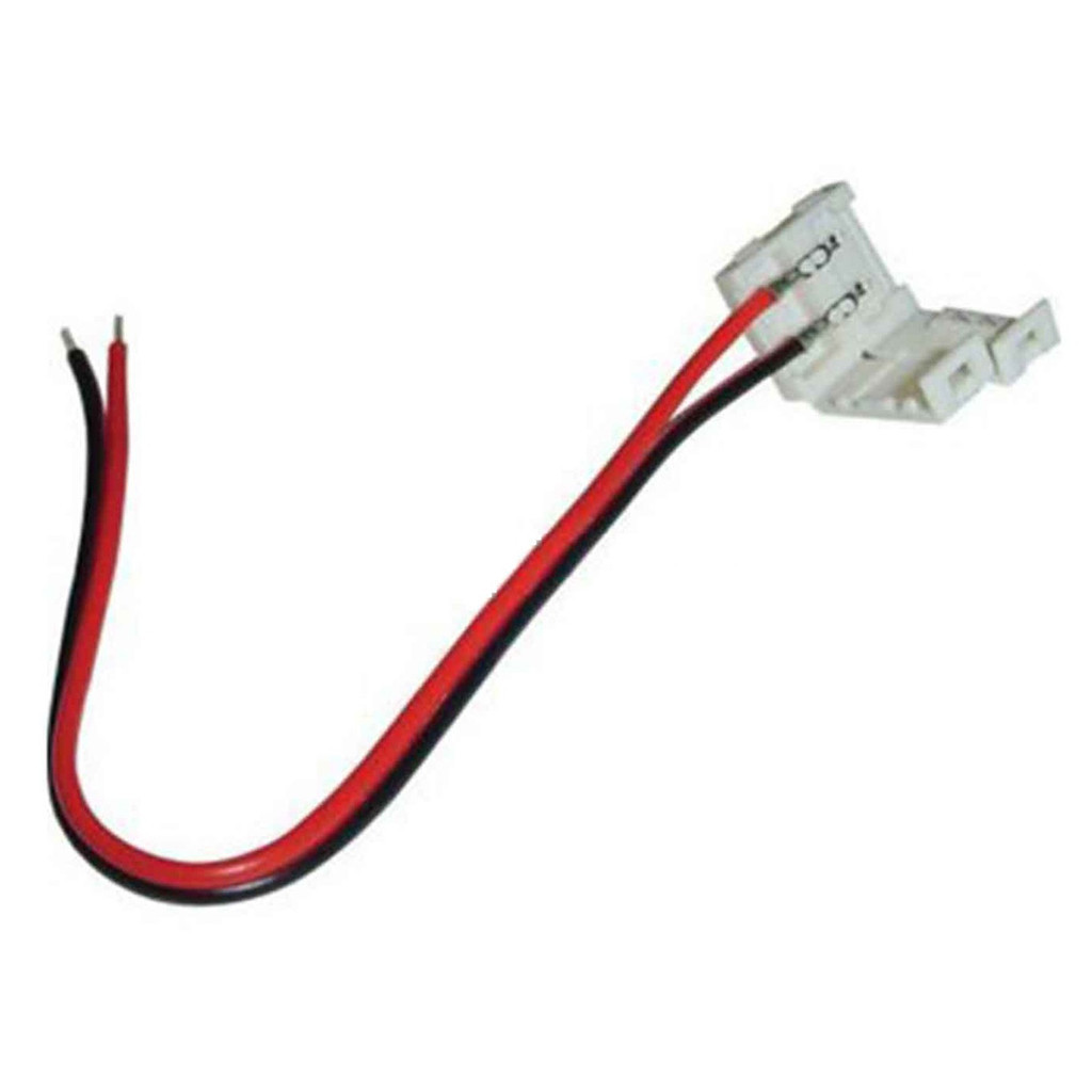 Conector Fita Led 8mm 2 Vias  1 Terminal - 5 unidades