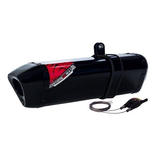 Escape / Ponteira Coyote Modelo TRS 2 Way + Mais em Alumínio - CB 300 F Twister - Honda