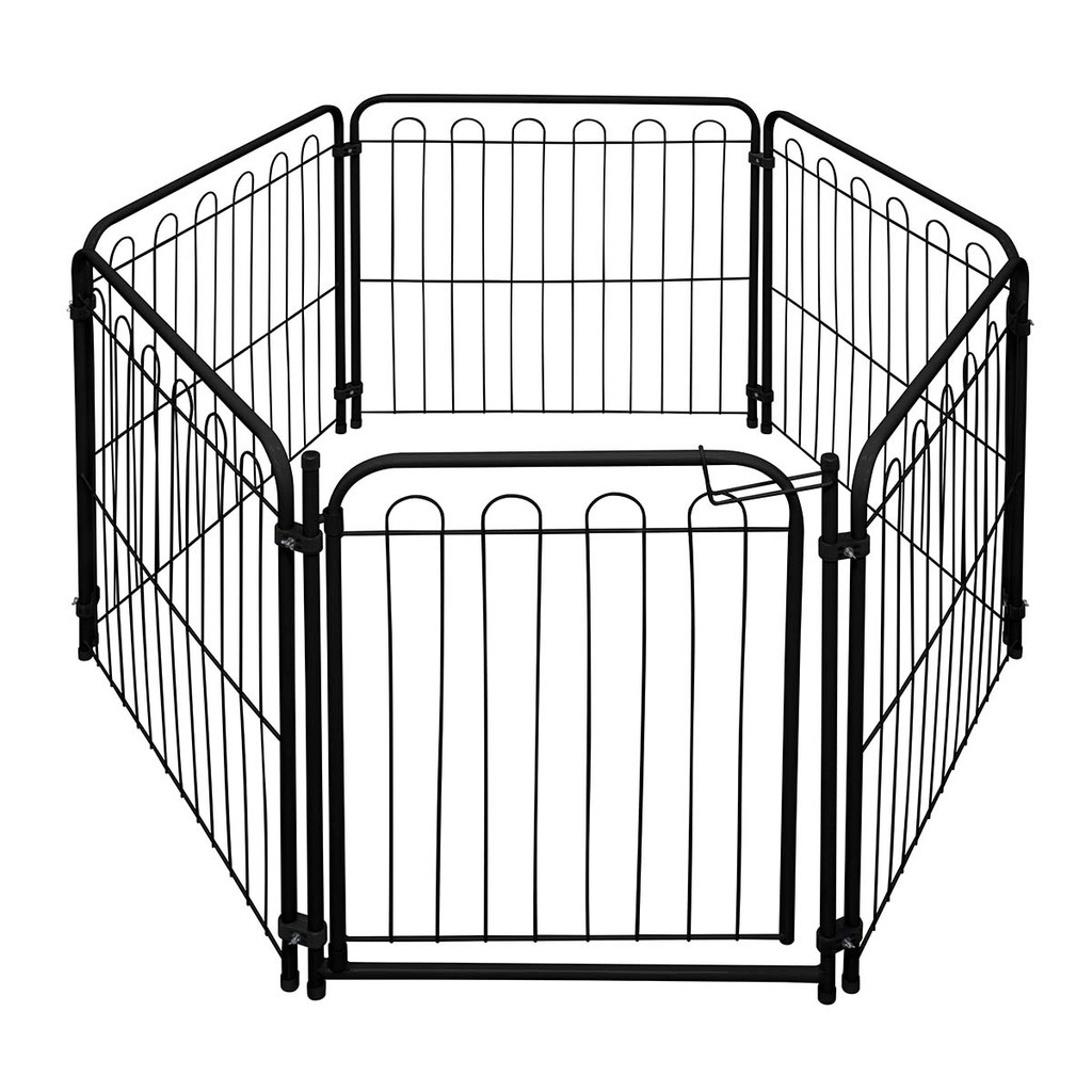 Cercado Pet Cachorro Caes Dobrável 5 Lados 69cm Preto em Oferta na Shopee