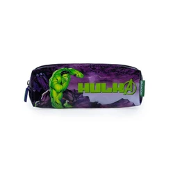 Estojo Escolar Masculino Marvel Hulk Verde Escuro