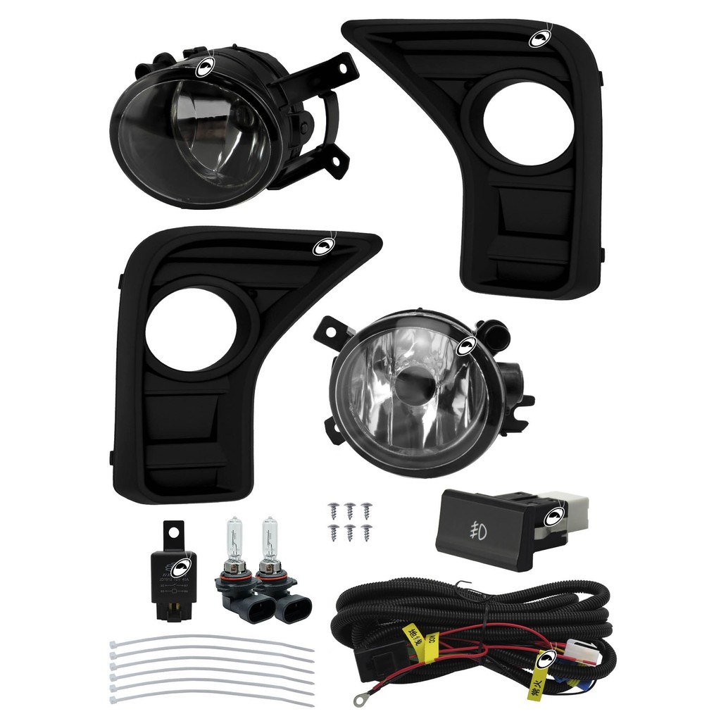 Kit Farol de Milha Neblina Saveiro G8 2024 em Diante Botão Modelo Painel