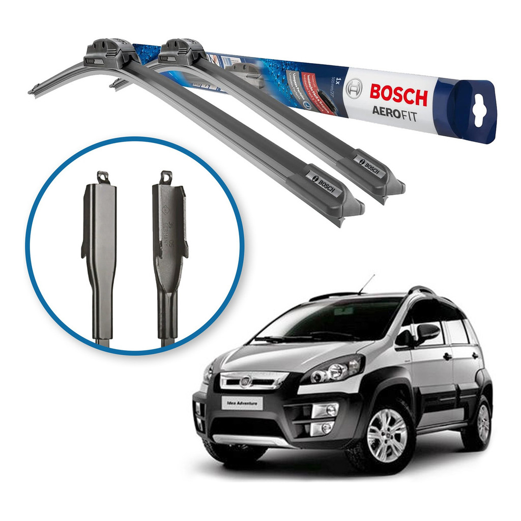 Limpador Para Brisa Bosch Fiat Novo Idea 2015 2016 2017 2018 Bosch
