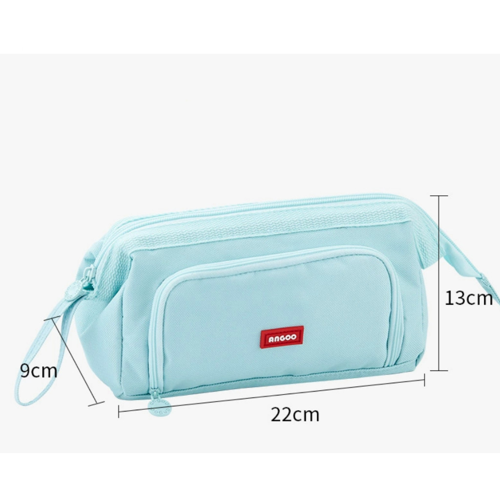Estojo De Lápis De Grande Capacidade Com Zíper/Estojo Box/Estojo Escolar/Papelaria em Oferta na Shopee