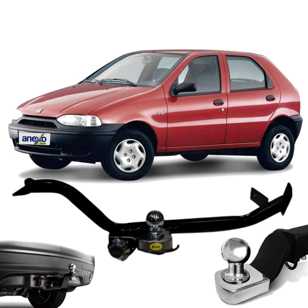 Engate Reboque Fiat Palio 1996 a 2003 Brucke FT4012 Rabicho Tração 700kg Haste fixa