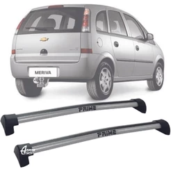 Rack Teto Aluminio Prime GM Meriva 02 até 2012 Prata PR017