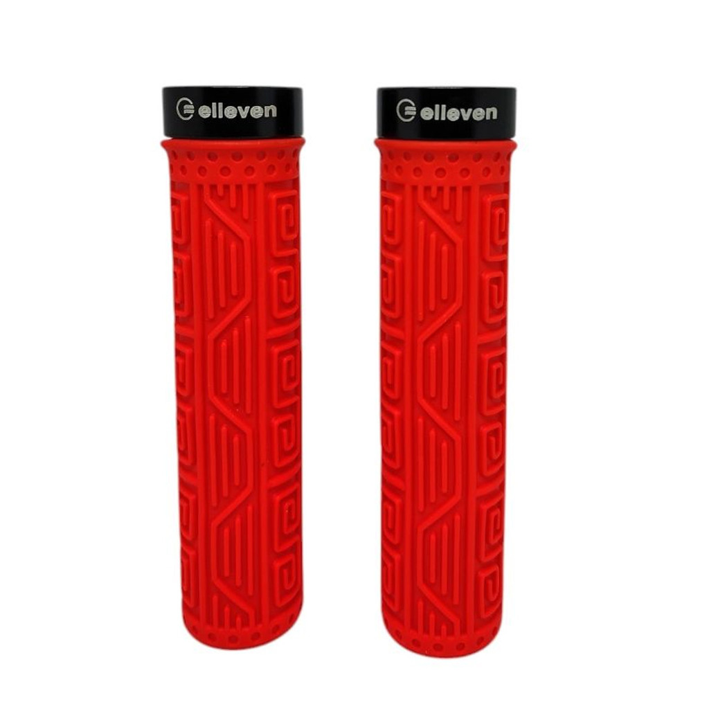 MANOPLA MTB ELLEVEN SILICONE PREMIUM 2 COM TRAVA (137MM) em Oferta na Shopee