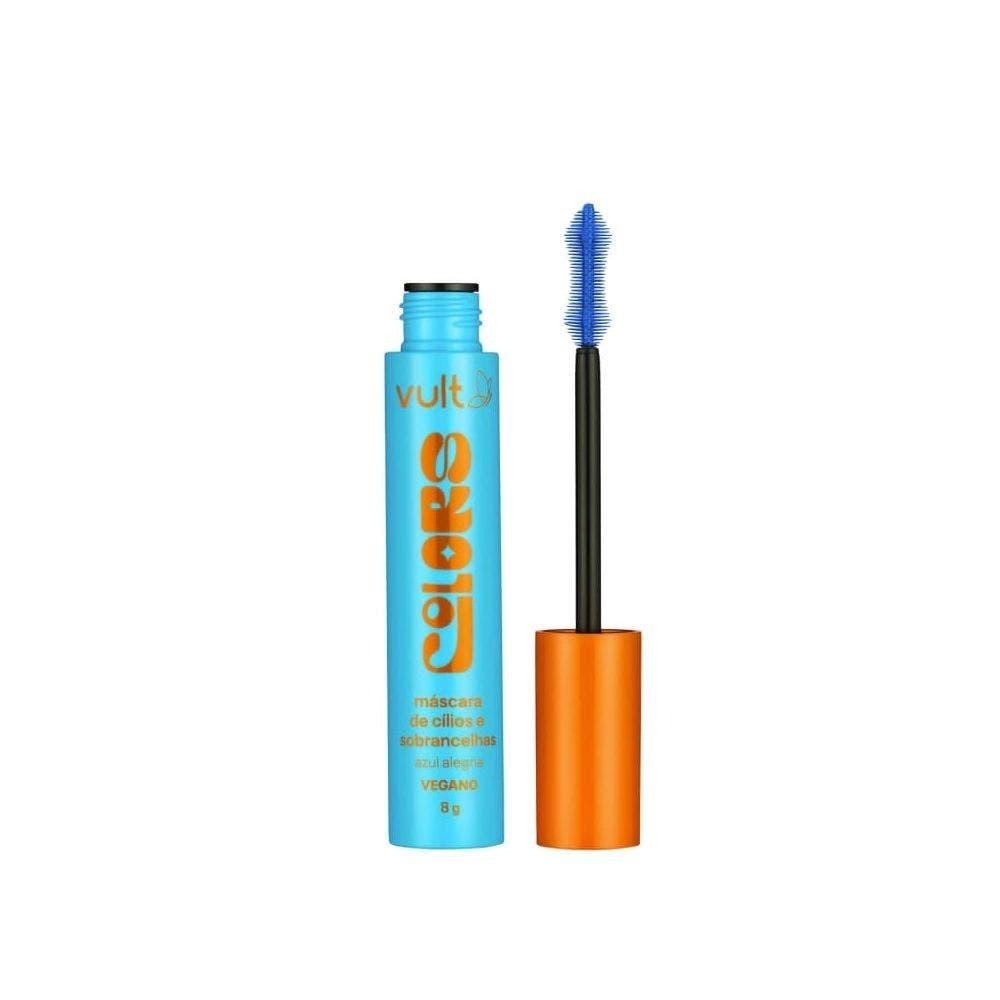 Máscara Cílios Vult Colors Colorida Azul Alegria 8gr - Beauty