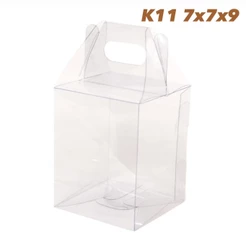 20~100 SACOLA PVC 7X7X9 MALETA ACETATO TRANSPARENTE K11 ASSK (CHOCO)