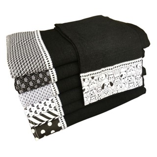 Pano De Prato Preto Premium Minimalista 10 Unid em Oferta na Shopee