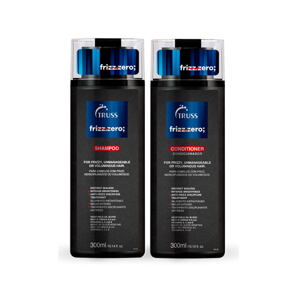 Kit Truss Shampoo e Condicionador Frizz zero 300 ml