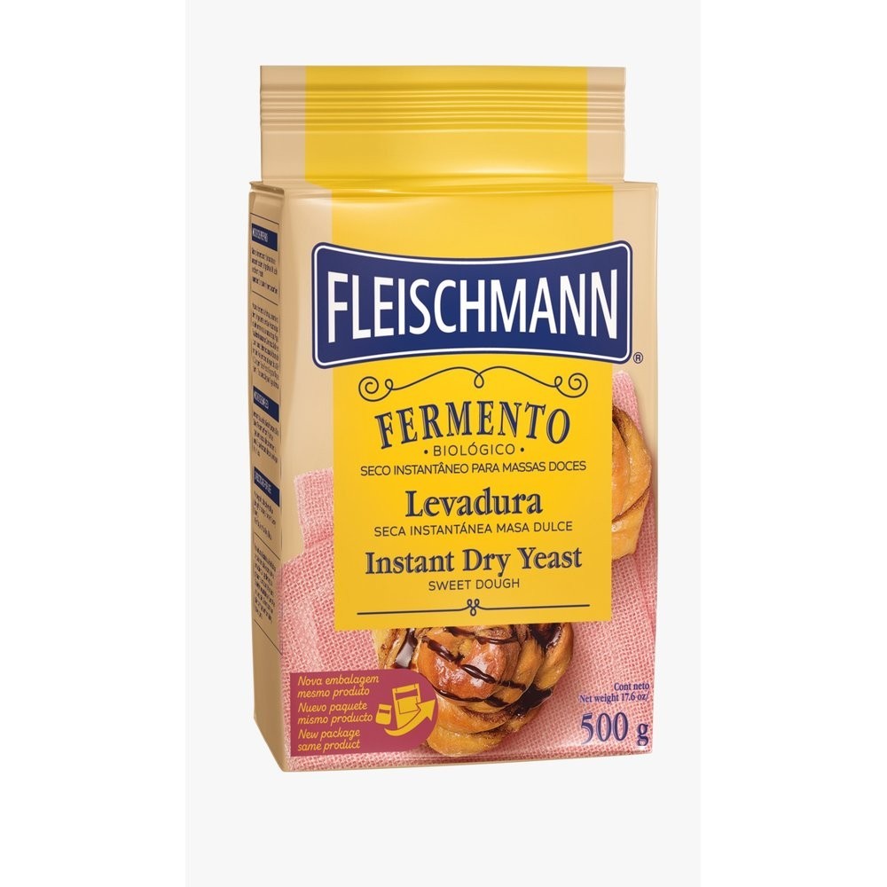 Fermento Instantâneo Massa Doce 500g - Fleischmann em Oferta na Shopee