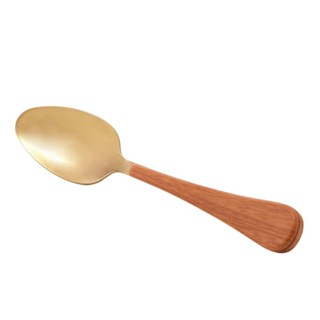 6 Colheres para Mesa Wolff com Cabo Plástico Dourado