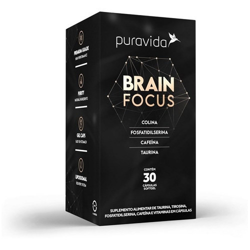 Brain Focus, Performance Mental, 30 Caps, Puravida