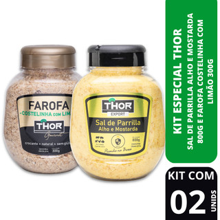Kit Sal De Parrilla E Farofa Crocante Costelinha Thor em Oferta na Shopee