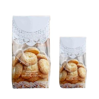 50Pcs Sacos De Biscoitos Transparentes De Renda Para DIY Self Stand Pacote De Doces Suprimentos Festas em Oferta na Shopee